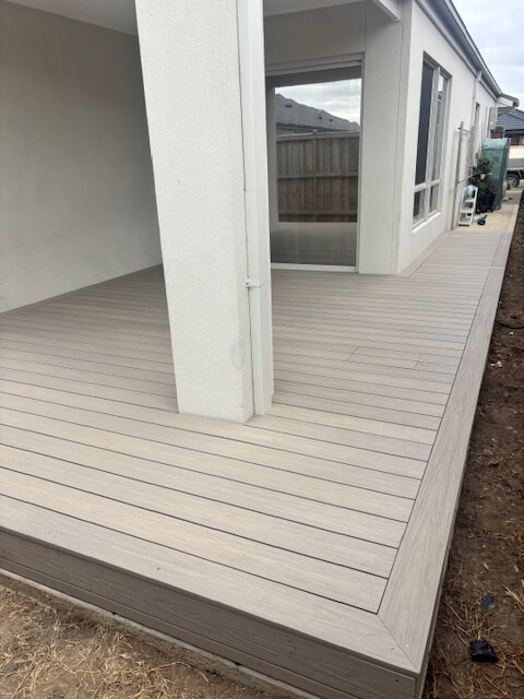 Composite wraparound deck