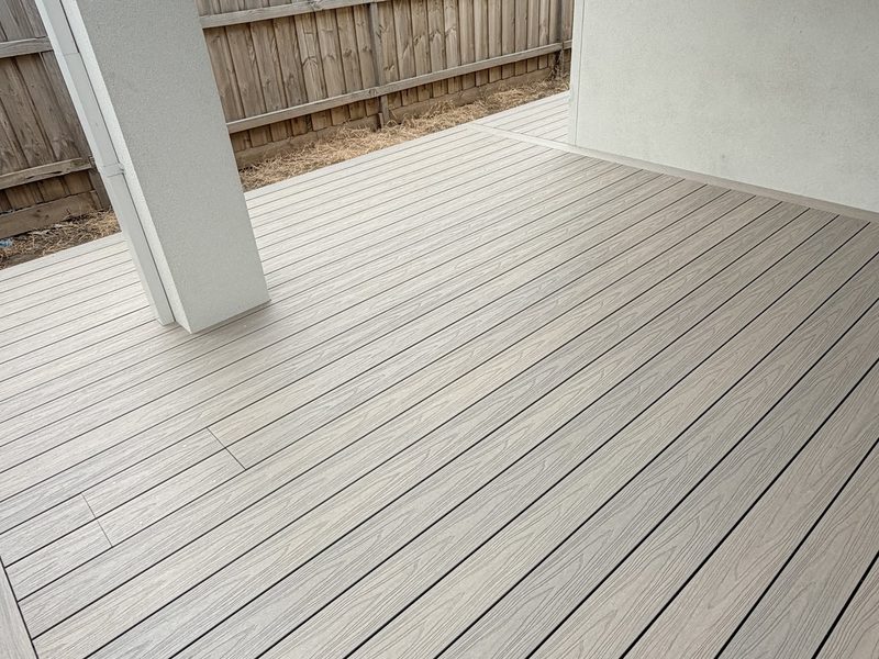 Composite deck built by MC Constructions, photographed by the customer